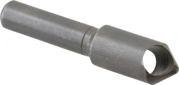 Weldon - 11/32" Head Diam, 1/4" Shank Diam, 82° High Speed Steel Countersink - Exact Industrial Supply