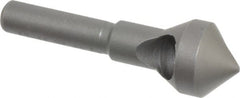 Weldon - 9/16" Head Diam, 1/4" Shank Diam, 90° High Speed Steel Countersink - Exact Industrial Supply