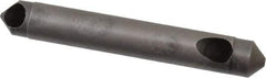 Weldon - 1/4" Shank Diam, 90° High Speed Steel Countersink - Bright Finish, 1-3/4" OAL, Double End, Straight Shank, Right Hand Cut - Exact Industrial Supply
