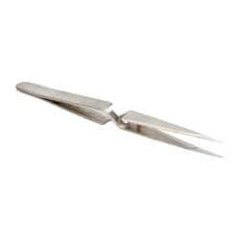 Value Collection - 4-3/4" OAL N1 Reverse Action Tweezers - Fine Point - Exact Industrial Supply