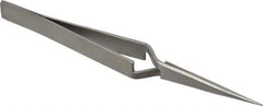 Value Collection - 4-7/8" OAL NAA Reverse Action Tweezers - Long & Strong Point - Exact Industrial Supply