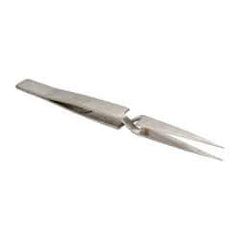 Value Collection - 4-7/8" OAL NAA Reverse Action Tweezers - Long & Strong Point - Exact Industrial Supply