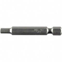 Wiha - 2.5mm Hex Power Bit - 1/4" Drive, 50mm OAL - Exact Industrial Supply