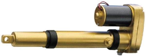 Thomson Industries - 8" Stroke Len, 30% Duty Cycle, 24 Volt, Linear Electromechanical Actuator with Limit Switch - DC Input, 1.1" per Second, 750 Lb Capacity - Exact Industrial Supply