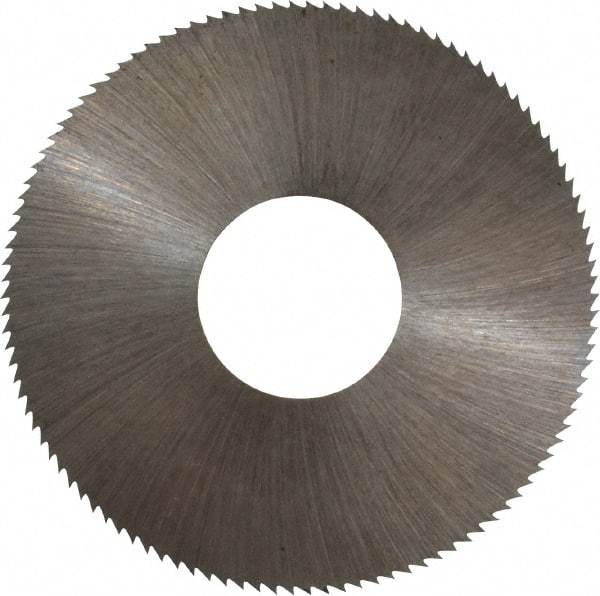 Value Collection - 1-1/2" Diam x 0.016" Blade Thickness, 1/2" Arbor Hole Diam, 110 Teeth, High Speed Steel, Jeweler's Saw - Uncoated, Keyway - Exact Industrial Supply
