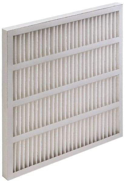 Value Collection - 20" Noml Height x 20" Noml Width x 1-3/4" Noml Depth, 35 to 45% Capture Efficiency, Wireless Pleated Air Filter - MERV 8, Synthetic, Integrated Beverage Board Frame, 500 Max FPM, 1,400 CFM, For Heating & Air Conditioning Units - Exact Industrial Supply