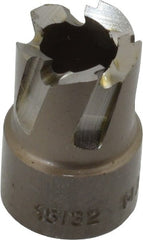 Hougen - 15/32" Diam x 1/4" Deep High Speed Steel Annular Cutter - Exact Industrial Supply