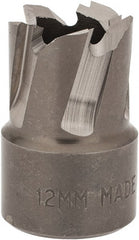 Hougen - 12mm Diam x 1/4" Deep High Speed Steel Annular Cutter - Exact Industrial Supply