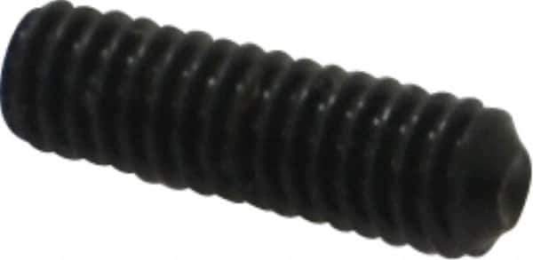 Value Collection - #4-48 UNF, 3/8" OAL, Cup Point Set Screw - Alloy Steel, 0.05" Key - Exact Industrial Supply