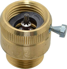 Watts - 125 Max psi, Brass, Hose Connection Vacuum Breaker - EPDM Seal, Stainless Steel Spring, FIP X Hose End Connections - Exact Industrial Supply
