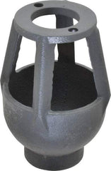 Watts - 3/4 to 1" Fit, 3-1/4" Diam, Air Gap Drain - 4-7/8" High, Cast Iron - Exact Industrial Supply