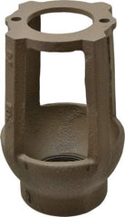 Watts - 1-1/4 to 3" Fit, 4-3/8" Diam, Air Gap Drain - 6-3/4" High, Cast Iron - Exact Industrial Supply