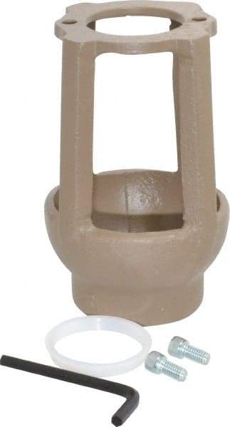 Watts - 1-1/4 to 2" Fit, 4-3/8" Diam, Air Gap Drain - 6-3/4" High, Cast Iron - Exact Industrial Supply