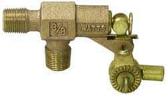 Watts - 3/8" Pipe, Bronze, Mechanical Float Valve - 125 psi, MPT x MPT End Connections - Exact Industrial Supply