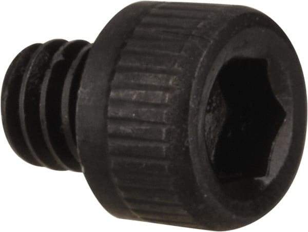 Value Collection - #4-48 UNF Hex Socket Drive, Socket Cap Screw - Alloy Steel, Black Oxide Finish, Fully Threaded, 1/8" Length Under Head - Exact Industrial Supply