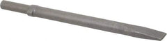 Ingersoll-Rand - 1" Head Width, 12" OAL, Flat Chisel - Round Drive, Round Shank, Steel - Exact Industrial Supply