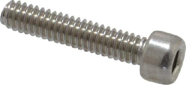 Value Collection - #5-40 UNC Hex Socket Drive, Socket Cap Screw - Grade 18-8 & Austenitic A2 Stainless Steel, Fully Threaded, 5/8" Length Under Head - Exact Industrial Supply