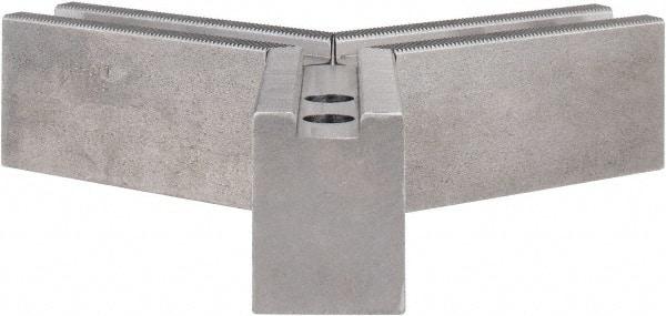 Abbott Workholding Products - 10" & Up Chuck Capacity, 1.5mm x 60° Serrated Attachment, Square Soft Lathe Chuck Jaw - 3 Jaws, Steel, 1.1811" Btw Mount Hole Ctrs, 4-1/2" Long x 1-1/2" Wide x 2" High, 0.6299" Groove, 0.4724" & 12mm Fastener - Exact Industrial Supply