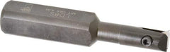 APT - 1/2" Min Bore Diam, 3-1/2" OAL, 3/4" Shank Diam, Indexable Boring Bar - 1-1/2" Max Bore Depth, TPG 221 Insert, Screw Holding Method - Exact Industrial Supply