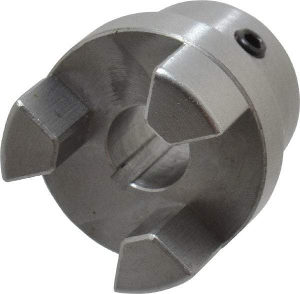 Boston Gear - 7/16" Max Bore Diam, FC12 Coupling Size, Flexible Half Coupling - 1-1/4" OD, 2.32" OAL, Steel - Exact Industrial Supply