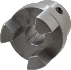 Boston Gear - 7/16" Max Bore Diam, FC12 Coupling Size, Flexible Half Coupling - 1-1/4" OD, 2.32" OAL, Steel - Exact Industrial Supply