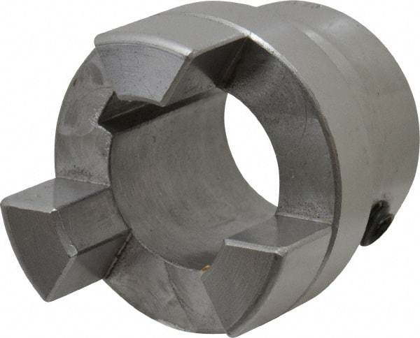 Boston Gear - 7/8" Max Bore Diam, FC15 Coupling Size, Flexible Half Coupling - 1-1/2" OD, 2.76" OAL, Steel - Exact Industrial Supply