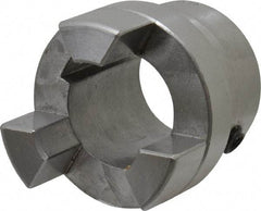 Boston Gear - 7/8" Max Bore Diam, FC15 Coupling Size, Flexible Half Coupling - 1-1/2" OD, 2.76" OAL, Steel - Exact Industrial Supply