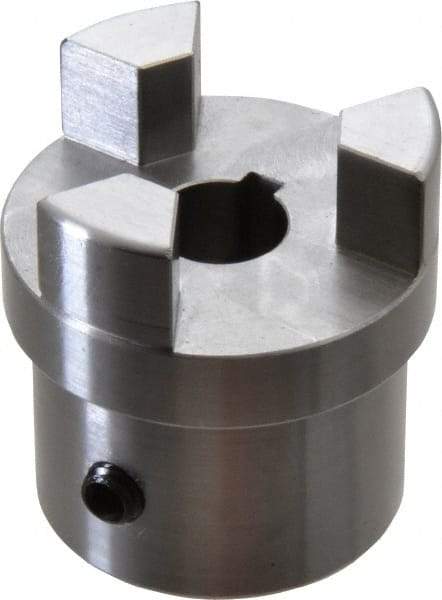 Boston Gear - 5/8" Max Bore Diam, FC20 Coupling Size, Flexible Half Coupling - 2" OD, 3.69" OAL, Steel - Exact Industrial Supply