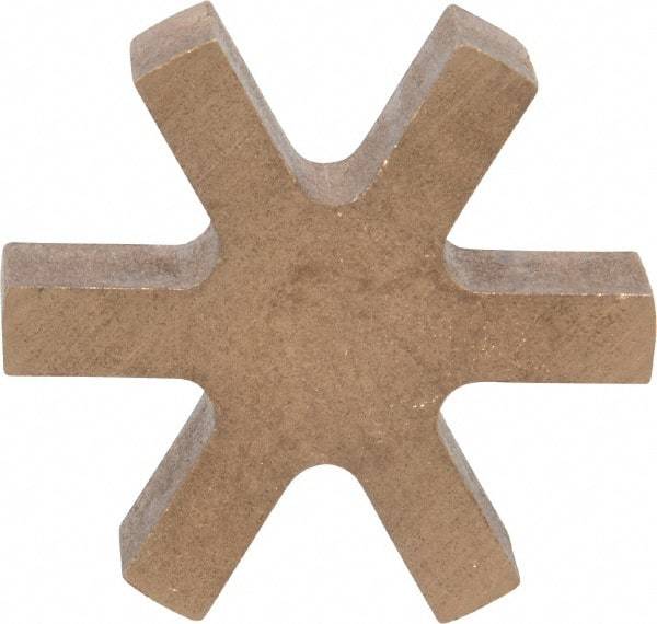 Boston Gear - 1-1/8" Max Bore Diam, FC20 Coupling Size, Flexible 3-Jaw Insert Coupling - 2" OD, Bronze, Order 2 Hubs & 1 Insert for Complete Coupling - Exact Industrial Supply