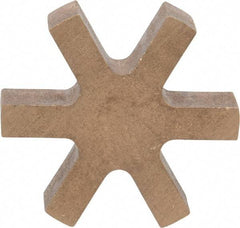 Boston Gear - 1-1/8" Max Bore Diam, FC20 Coupling Size, Flexible 3-Jaw Insert Coupling - 2" OD, Bronze, Order 2 Hubs & 1 Insert for Complete Coupling - Exact Industrial Supply