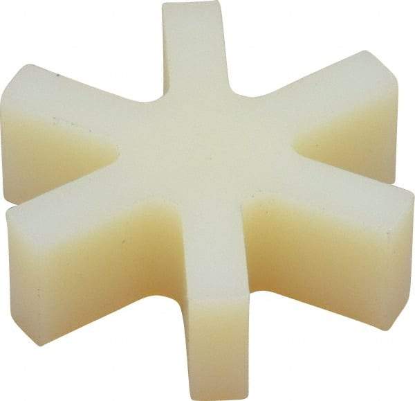 Boston Gear - 5/8" Max Bore Diam, FC12 Coupling Size, Flexible 3-Jaw Insert Coupling - 1-1/4" OD, Polyurethane, Order 2 Hubs & 1 Insert for Complete Coupling - Exact Industrial Supply