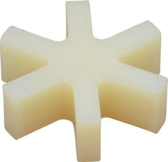 Boston Gear - 5/8" Max Bore Diam, FC12 Coupling Size, Flexible 3-Jaw Insert Coupling - 1-1/4" OD, Polyurethane, Order 2 Hubs & 1 Insert for Complete Coupling - Exact Industrial Supply