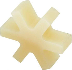 Boston Gear - 7/8" Max Bore Diam, FC15 Coupling Size, Flexible 3-Jaw Insert Coupling - 1-1/2" OD, Polyurethane, Order 2 Hubs & 1 Insert for Complete Coupling - Exact Industrial Supply