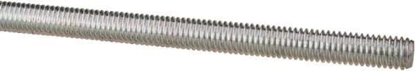 Value Collection - M6x1 UNC (Coarse), 1m Long, Steel Metric Threaded Rod - Zinc-Plated Finish, Right Hand Thread - Exact Industrial Supply