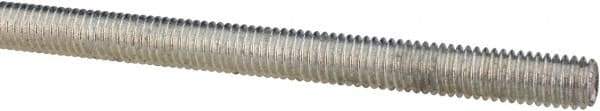 Value Collection - M8x1.25 UNC (Coarse), 1m Long, Steel Metric Threaded Rod - Zinc-Plated Finish, Right Hand Thread - Exact Industrial Supply
