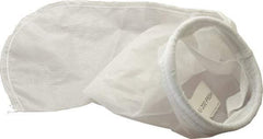 Value Collection - 200 Micron, Size 8, 75 GPM Max Flow, Liquid Bag Filter - 5.5 Inch Diameter, 20 Inch Long, 2 Sq. Ft. - Exact Industrial Supply