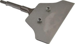 Universal Tool - 8" Head Width, 8" OAL, 1/2" Shank Diam, Flex Blade Scaling Chisel - 1/2 Inch Shank Diameter - Exact Industrial Supply