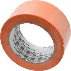 3M - Orange Solid Color Vinyl Tape - 2" Wide x 108' Long x 0.005" Thick, General Traffic - Exact Industrial Supply