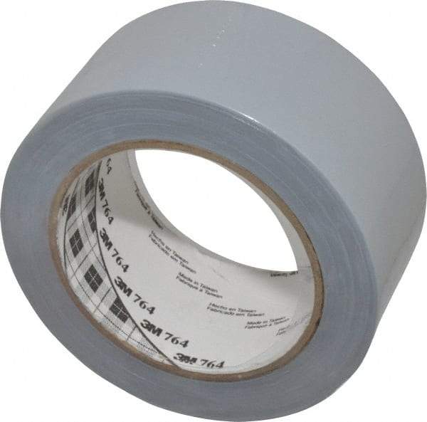 3M - Gray Solid Color Vinyl Tape - 2" Wide x 108' Long x 0.005" Thick, General Traffic - Exact Industrial Supply