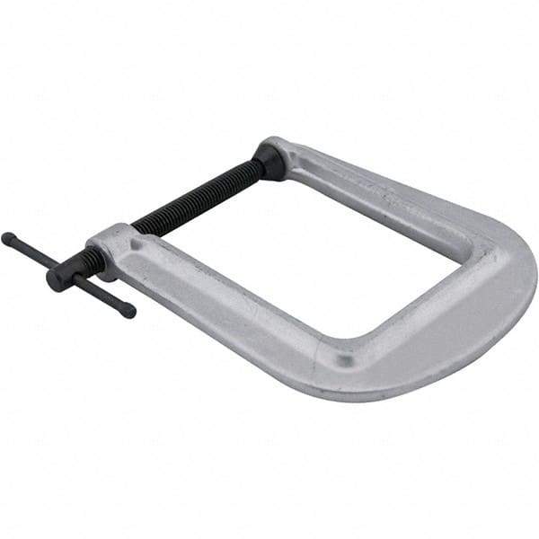 Wilton - Regular-Duty 2-1/2" Max Opening, 4" Throat Depth, Ductile Iron Deep Reach Carriage Clamp - 600 Lb Capacity, 0" Min Opening, Deep Throat - Exact Industrial Supply