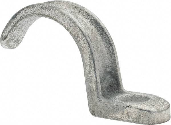 Cooper Crouse-Hinds - 1-1/4" Pipe, Malleable Iron, Conduit Clamp - 1 Mounting Hole - Exact Industrial Supply