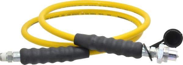 Enerpac - 1/4" Inside Diam x 3/8 NPT 6' Hydraulic Pump Hose - 10,000 psi, CH-604 Opposite End, Thermoplastic - Exact Industrial Supply