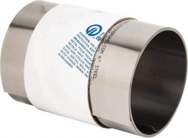 Precision Brand - 15 Ft. Long x 6 Inch Wide x 0.008 Inch Thick, Roll Shim Stock - Steel - Exact Industrial Supply