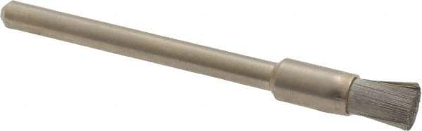 Anderson - 3/16" Brush Diam, Crimped, End Brush - 1/8" Diam Shank, 25,000 Max RPM - Exact Industrial Supply