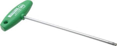 Wiha - T27 Standard Torx Key - Flag-Style, 7-7/8" Length Under Head, 200mm OAL - Exact Industrial Supply