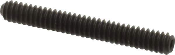 Value Collection - #4-40 UNC, 7/8" OAL, Cup Point Set Screw - Grade 8 Alloy Steel, 0.05" Key - Exact Industrial Supply