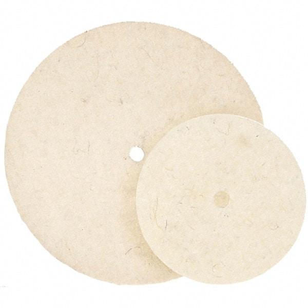 WALTER Surface Technologies - 7" Diam, Unmounted Buffing Wheel - Hook & Loop Felt Disc, High Density Density - Exact Industrial Supply
