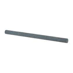 Value Collection - Round, Silicon Carbide, Toolroom Finishing Stick - 4" Long x 1/4" Wide, Medium Grade - Exact Industrial Supply