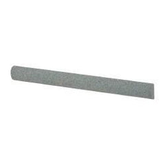 Value Collection - Half Round, Aluminum Oxide, Toolroom Finishing Stick - 4" Long x 3/8" Wide, Medium Grade - Exact Industrial Supply