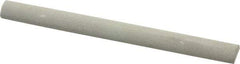Value Collection - Half Round, Aluminum Oxide, Toolroom Finishing Stick - 4" Long x 3/8" Wide, Fine Grade - Exact Industrial Supply